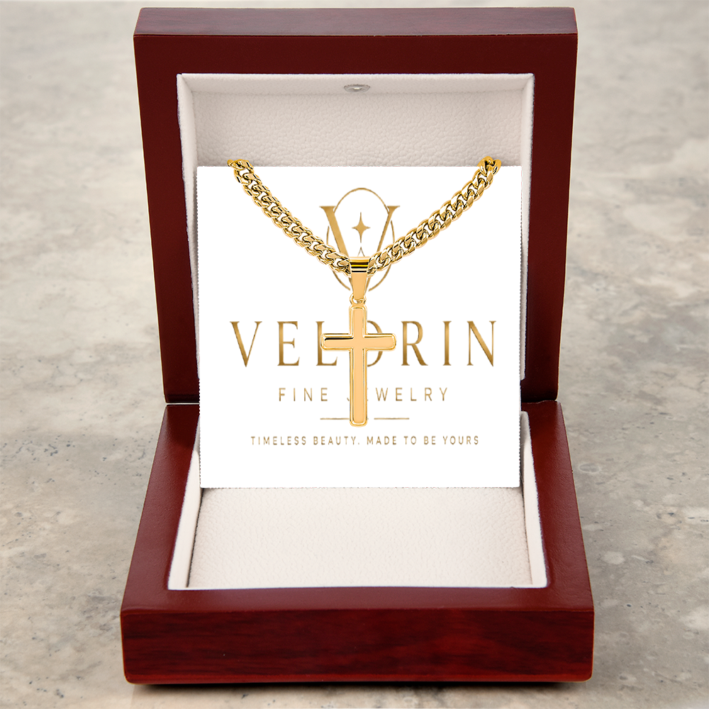 Artisan Cross - Cuban Link Chain