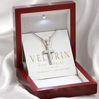 Artisan Cross Necklace - Snake Chain